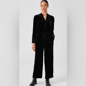 Eileen Fisher Black Velvet Jumpsuit